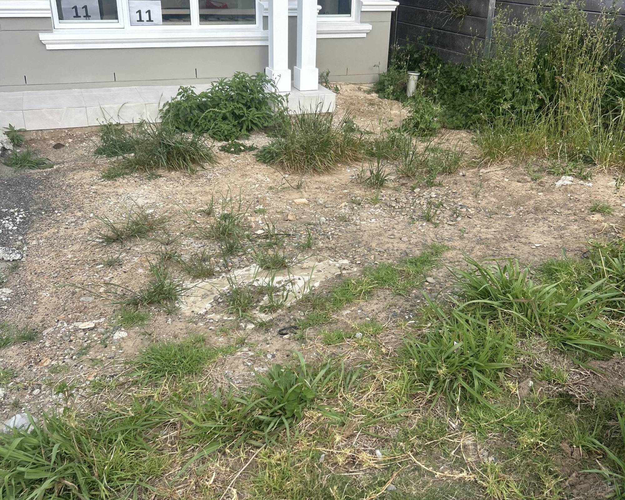 Before: New Build Frontyard
