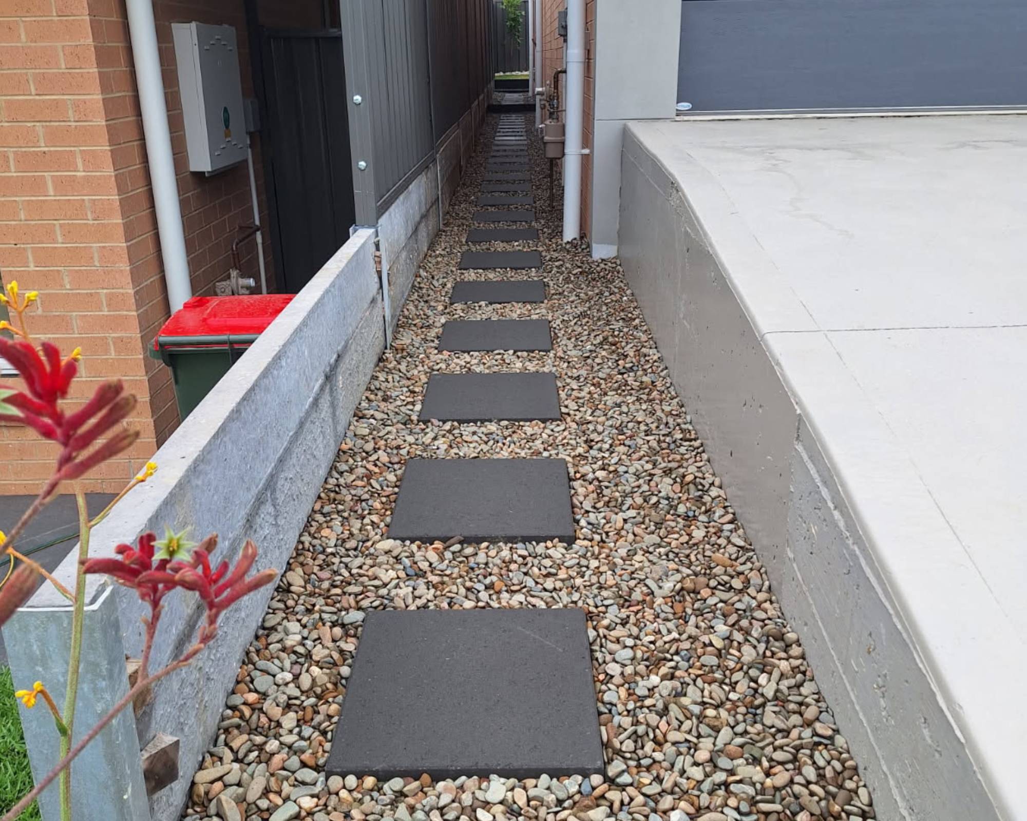 After: Side Path Stepping Stones