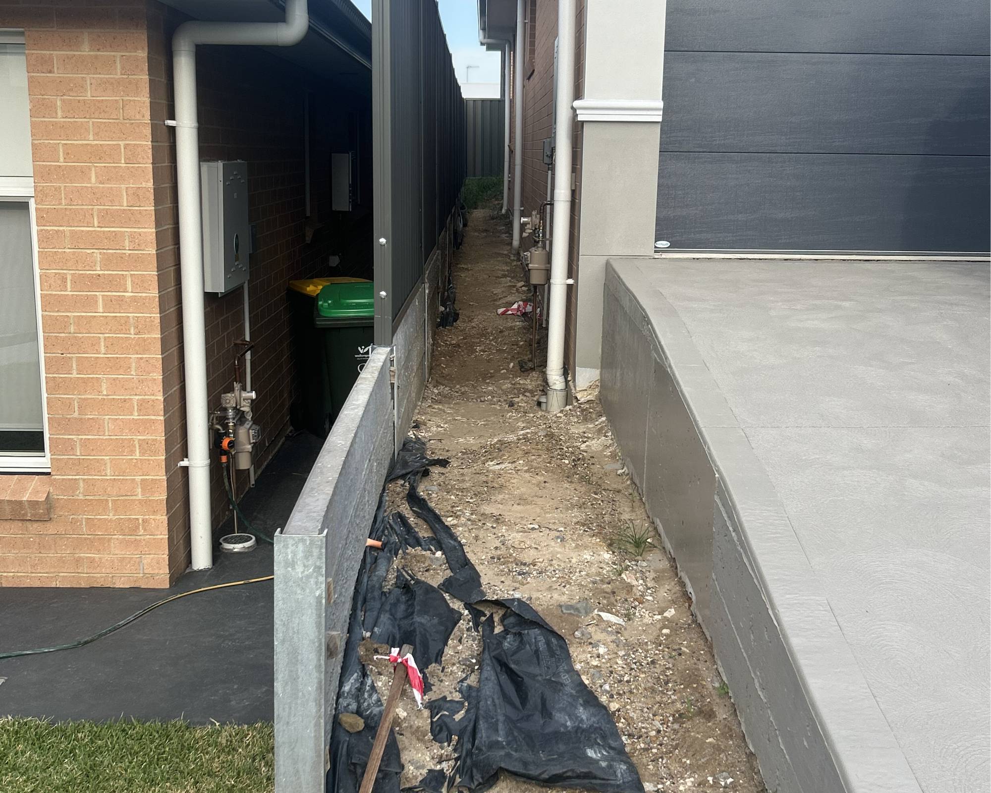 Before: Side Path Stepping Stones